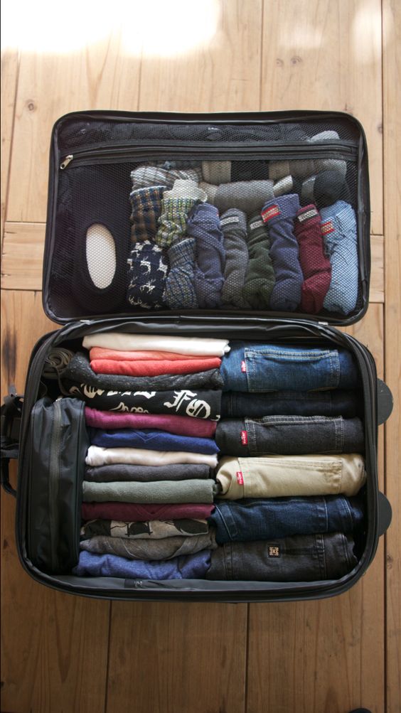 Préparer organiser remplir sac à dos valise voyage